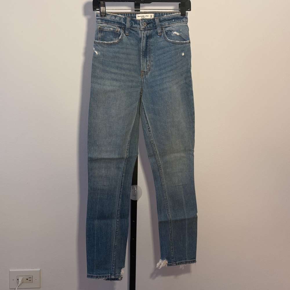 Abercrombie & Fitch Blue Skinny High Rise Jeans Size 24
